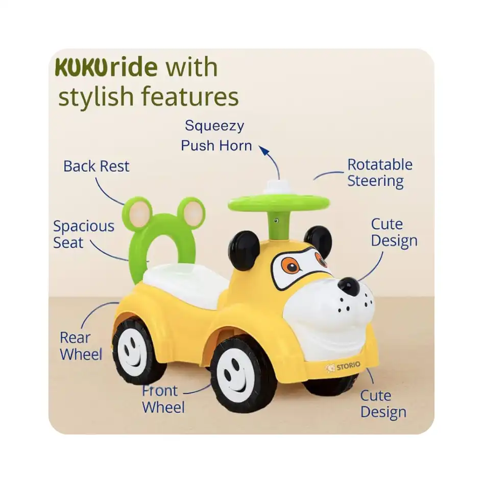 Baby Ride‑On Push Car – Push & Ride Toddler Car (1–3 Years) (Rental)