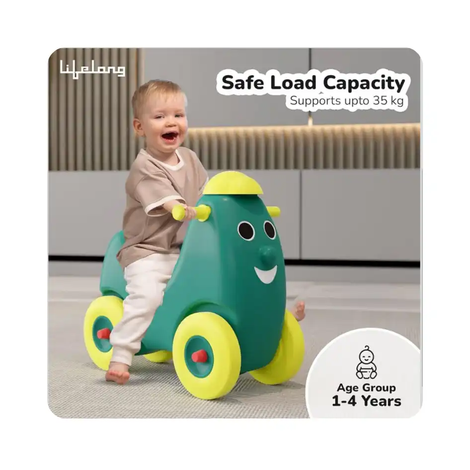 Cuppy Smiling Ride-On – Fun Toddler Car for Balance & Play (Rental)