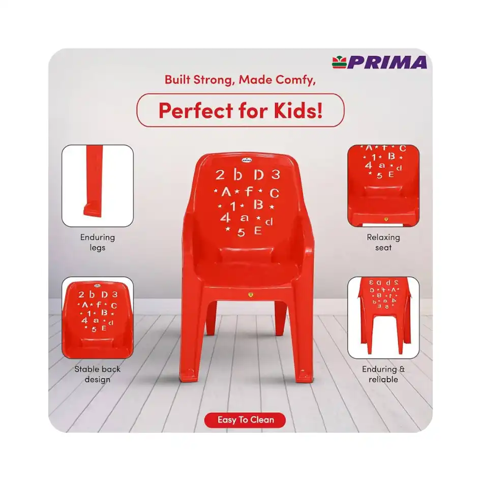 Baby Chair with Arms (1–6 Years) – Kids Chair for Home/School/Dining (Rental)