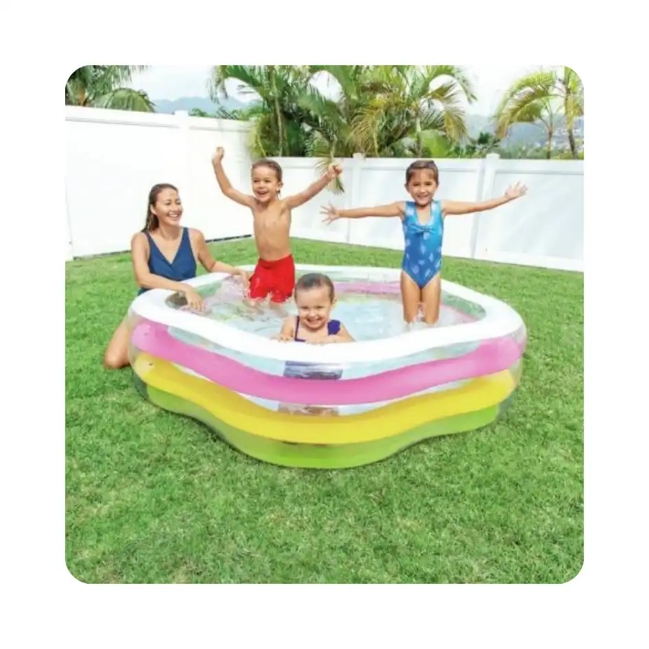 Intex Colourful Wet Set Splash & Play Pool – 185 x 180 x 53 cm (Rental)