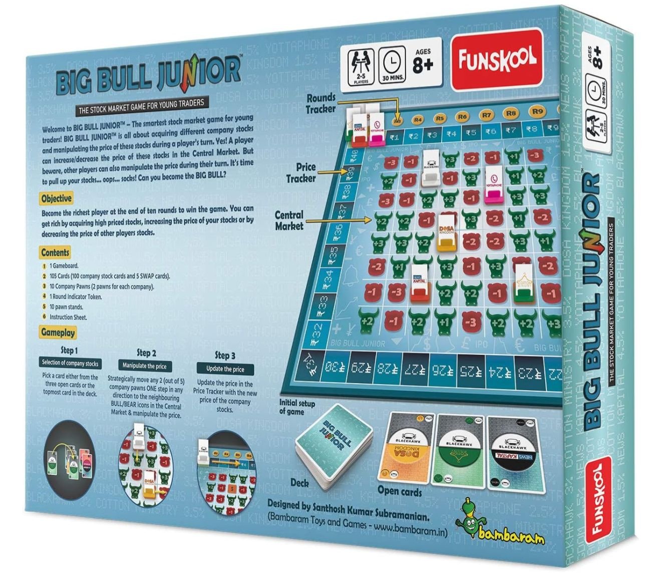 Big Bull Junior by Funskool - The Stock Market Game for Young Traders