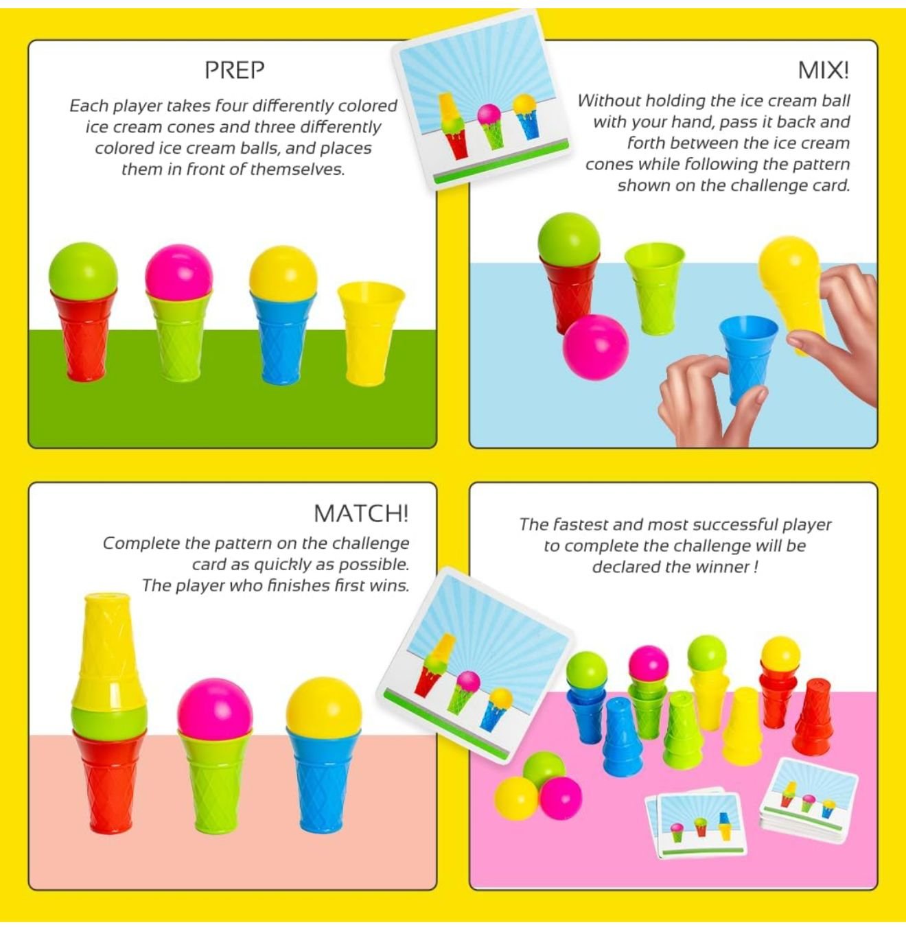 Ice Cream Color Matching Speed Game - Mix, Match & Win!