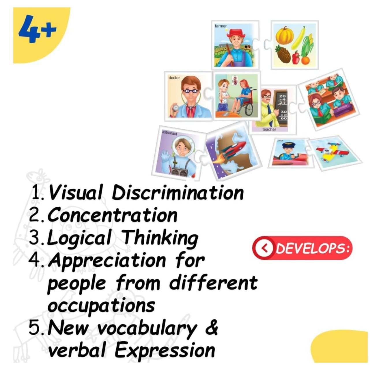 Our Helpers (Pre-School) - Community Helpers Educational Matching Game by Creative's