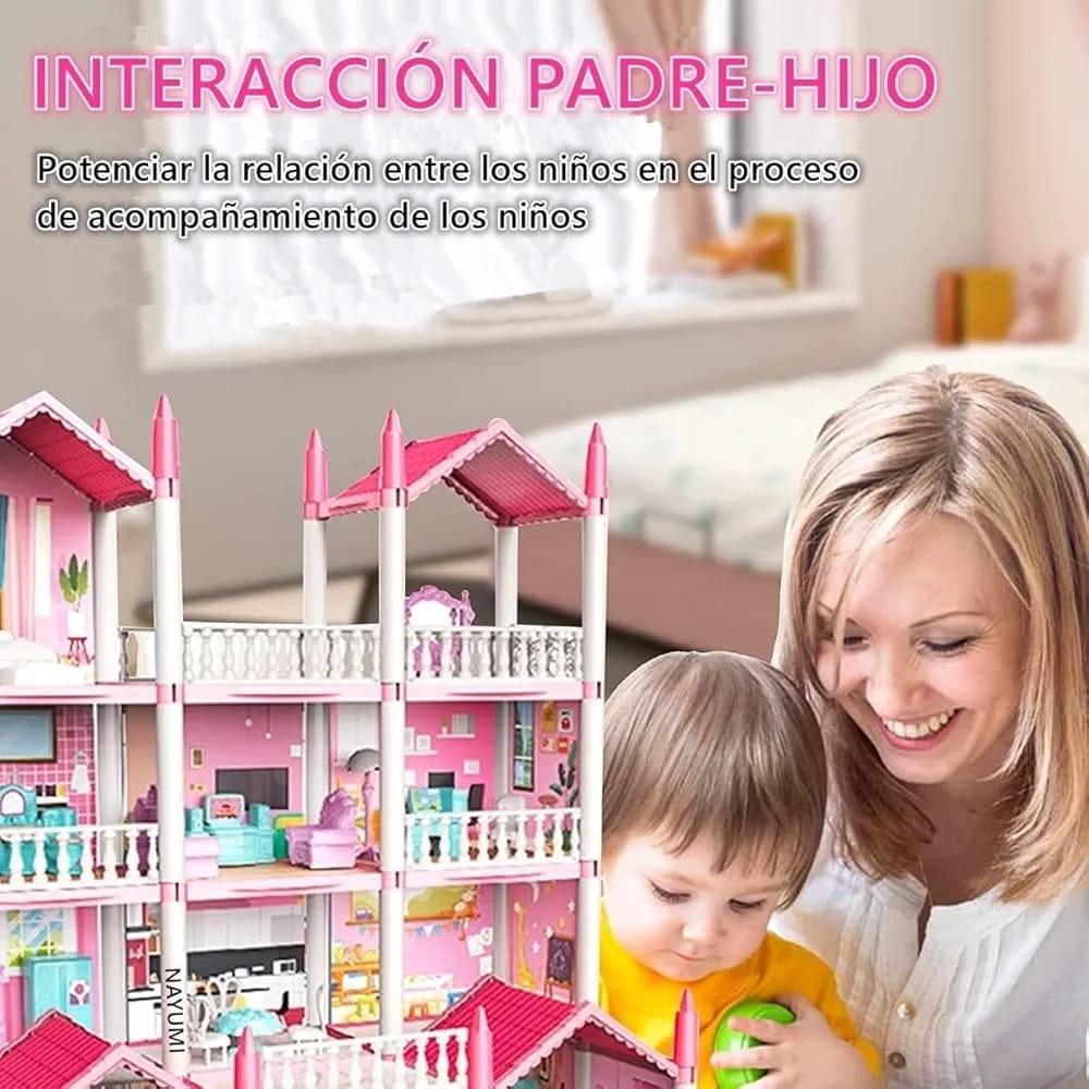 Beautiful Home - Dream Dollhouse Playset with Furniture & Accessories