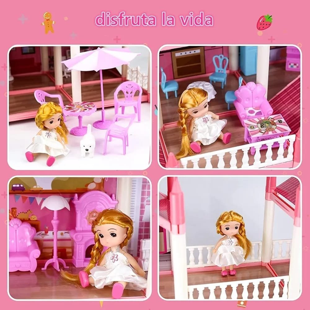 Beautiful Home - Dream Dollhouse Playset with Furniture & Accessories