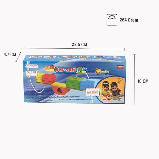 Premium Wooden See-Saw Balance Game – Interactive Physics & Strategy Board Game for Kids & Adults