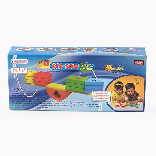 Premium Wooden See-Saw Balance Game – Interactive Physics & Strategy Board Game for Kids & Adults