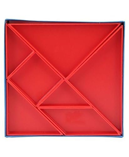 3D Tangram Brain Teaser Jigsaw Puzzle – Classic Geometric Block Game for Kids & Adults | Interactive 3D Puzzle Board with Colorful Plastic Blocks | Montessori STEM Learning Toy for Ages 3+
