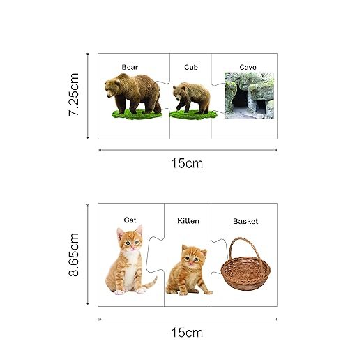 Ratna's Animals, Babies & Their Homes – 3-Way Match Jigsaw Puzzle & Learning Game