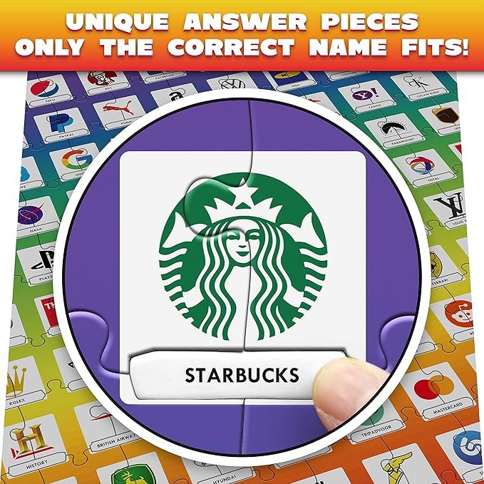 JIQSAW Quiz Logos: 2-in-1 Challenge – Interactive Jigsaw Puzzle & Brand Trivia Quiz Game